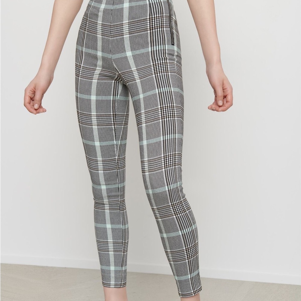 High rise plaid skinny pants from dynamite size XS